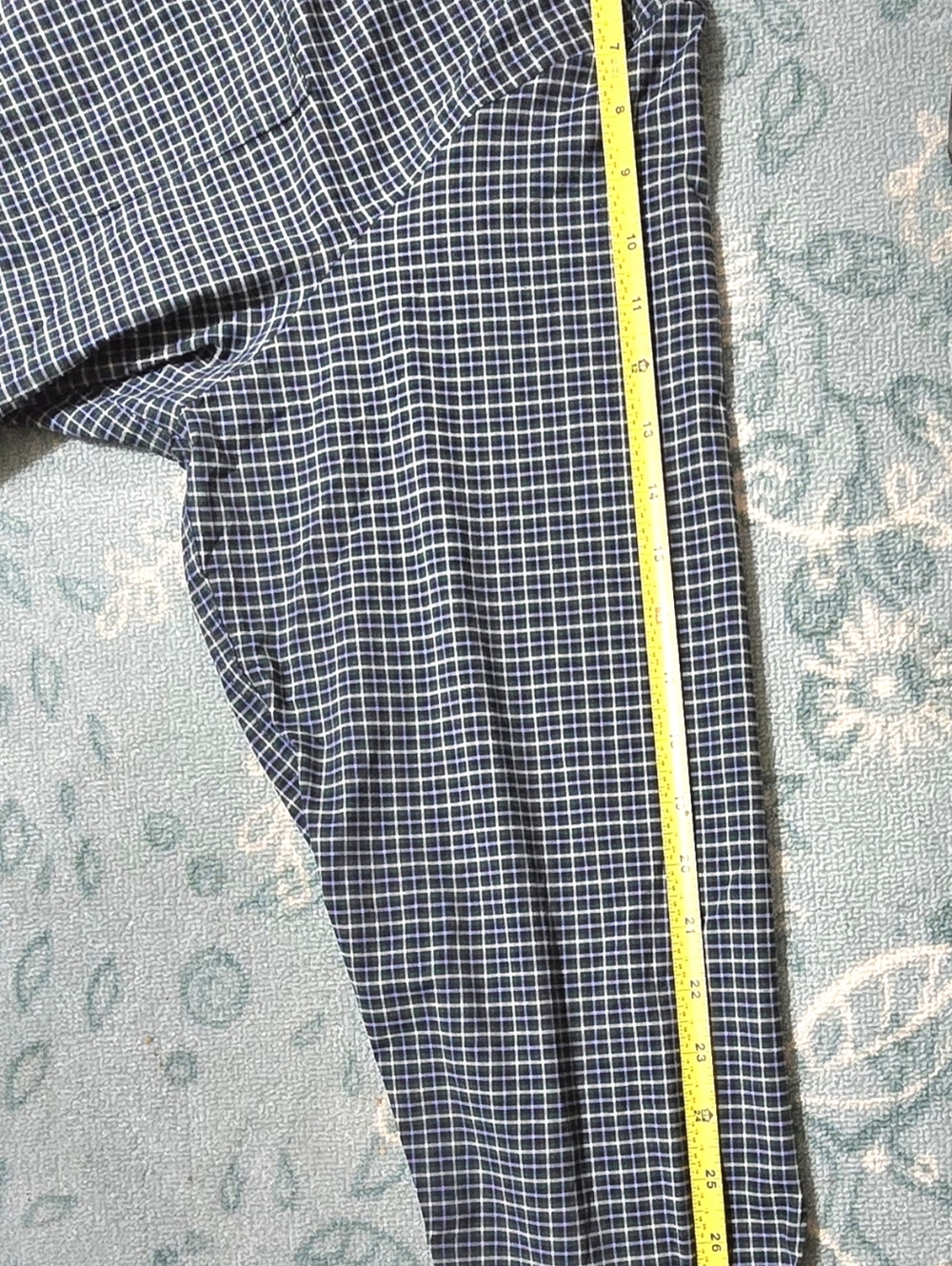 Brooks Brothers Shirt Mens Size XL Blue Green Plaid Nylon Stretch Button Up NWT. - Picture 12 of 16